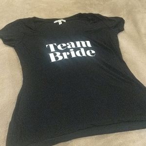 Women's team bride t-shirt